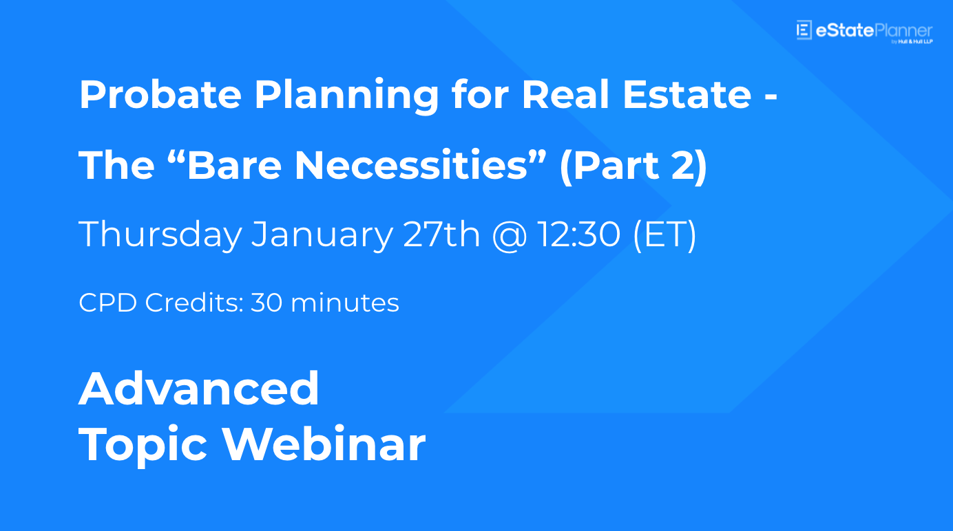 Probate Planning for Real Estate Part 2